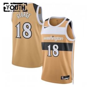 Canotte Bambino Washington Wizards Kyshawn George Nike 2025-26 City Edition Oro Swingman